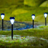 Lampa ogrodowa solarna na szpilce, czarna IP44