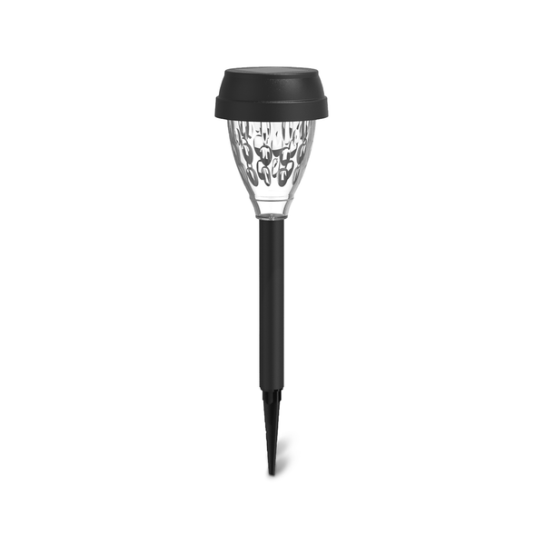 Lampa ogrodowa solarna na szpilce, czarna IP44