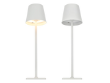 Lampa stołowa LED 38cm, biała, akumulatorowa