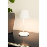 Lampa stołowa LED 38cm, biała, akumulatorowa