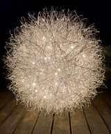 Lampa ogrodowa kula „Million Dreams” – plecionka, unikat