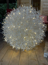 Lampa ogrodowa kula „Million Dreams” – plecionka, unikat