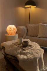 Designerska lampa ogrodowa LED z kamienia naturalnego