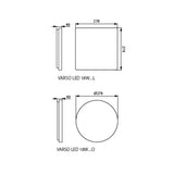 Kanlux VARSO – plafon LED z czujnikiem ruchu IP54