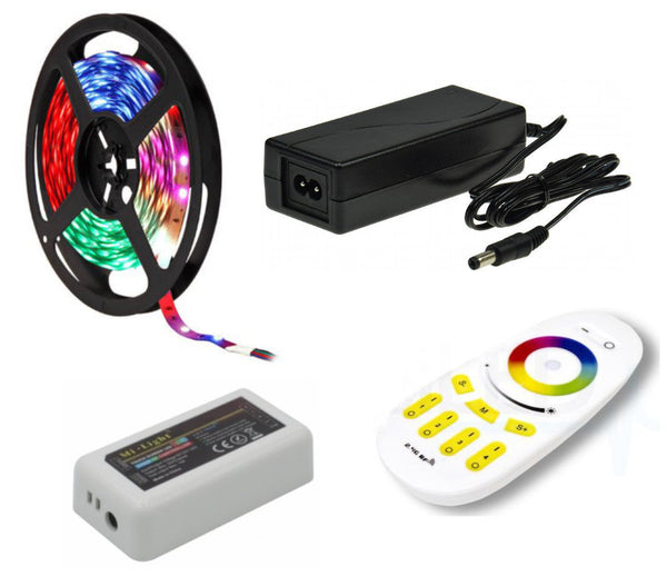 Zestaw taśm LED RGB 50m z zasilaczem i sterownikiem